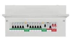 11W 2 x RCD + SPD METAL Consumer Unit with MCB